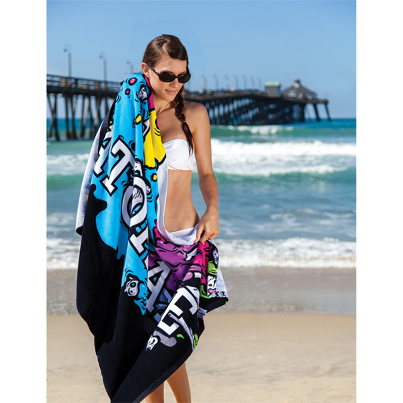 Overseas Fiber Reactive Velour Beach Towels (30" x 60", 11 lbs./dozen)