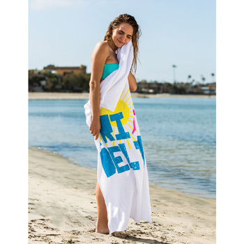 Promotional Loop Terry Beach Towel (Color Towel, Embroidered)